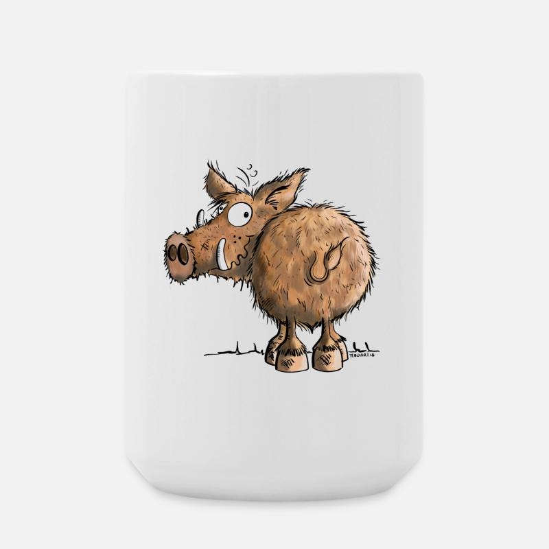Funny Wild Boar - Grande tasse 440 ml - blanc
