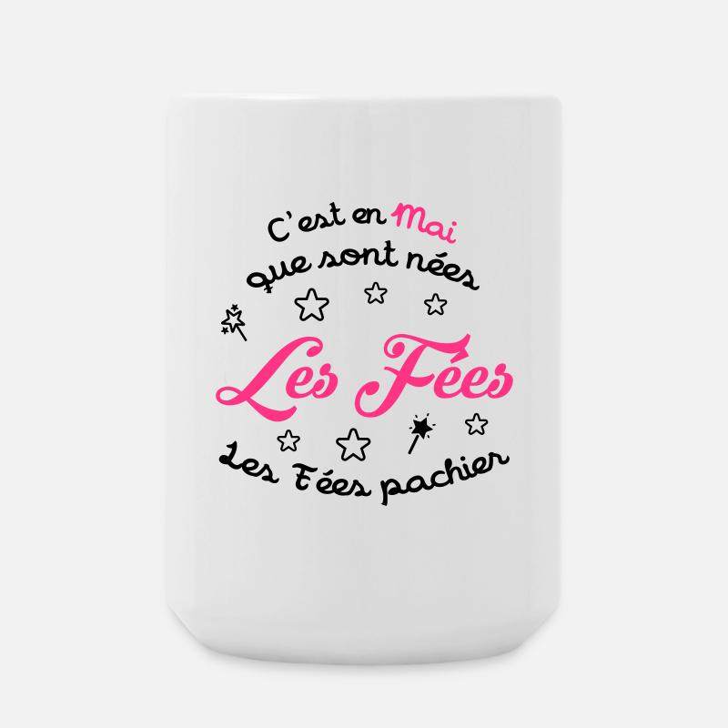 fille / fée / princesse / bébé - Grande tasse 440 ml - blanc