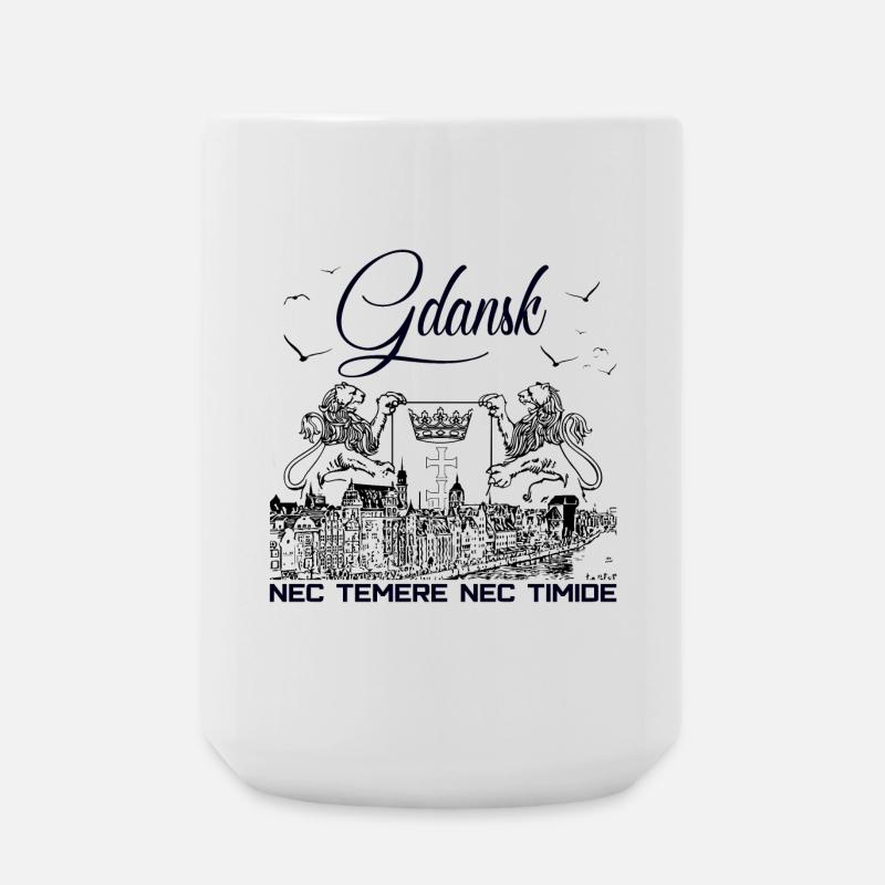 Gdansk - Große Tasse 440 ml - Weiß