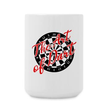 Darts Art Dart Dartboard 180 - Large Mug 440 ml - white - Front