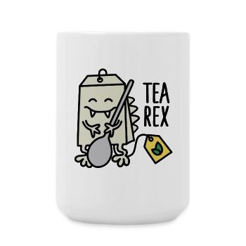 Tea Rex ( T-rex ) - Large Mug 440 ml - white - Front