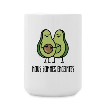 Nous sommes enceintes (avocat) - Grande tasse 440 ml - blanc - Devant