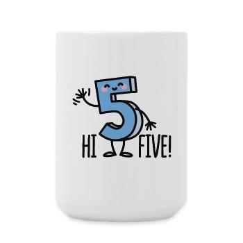 Hi Five! - Large Mug 440 ml - white - Front