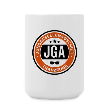 jga trauzeuge hochzeit - Große Tasse 440 ml - Weiß - Vorne