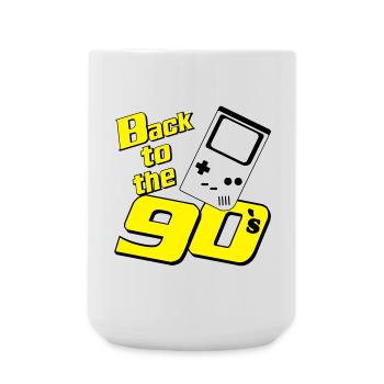 90s Party , Theme Party , 90s Retro Game (25) - Large Mug 440 ml - white - Front