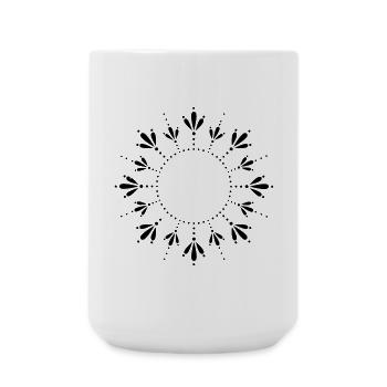 Sonne Sommer Sonnenblume - Große Tasse 440 ml - Weiß - Vorne