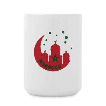 Marokko Moschee Design - Große Tasse 440 ml - Weiß - Vorne