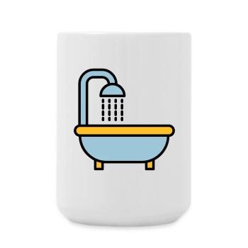 Baignoire - Grande tasse 440 ml - blanc - Devant
