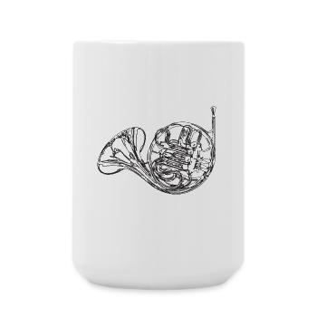 Corne - Grande tasse 440 ml - blanc - Devant