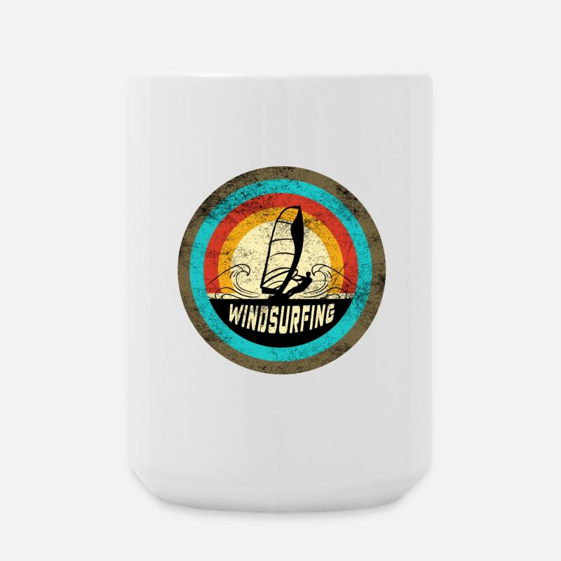 Conception de planche à voile - Grande tasse 440 ml - blanc