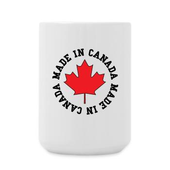 Made in Canada – Maple Leaf Statement - Large Mug 440 ml - white - Front
