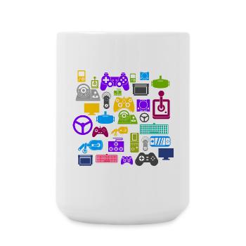 Gaming Gaming Gaming Gaming Gaming Gaming Gaming - Große Tasse 440 ml - Weiß - Vorne