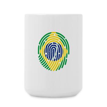 Brésil Brasil Rio de Janeiro Copacabana Amazona - Grande tasse 440 ml - blanc - Devant