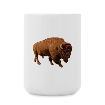 bison - Grande tasse 440 ml - blanc - Devant