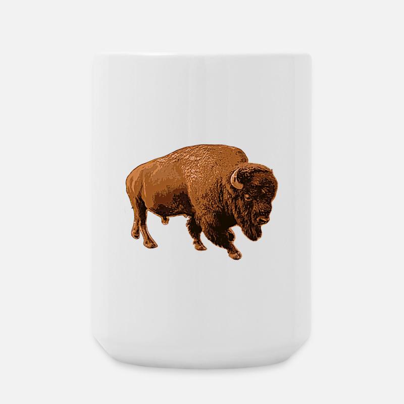 bison - Grande tasse 440 ml - blanc