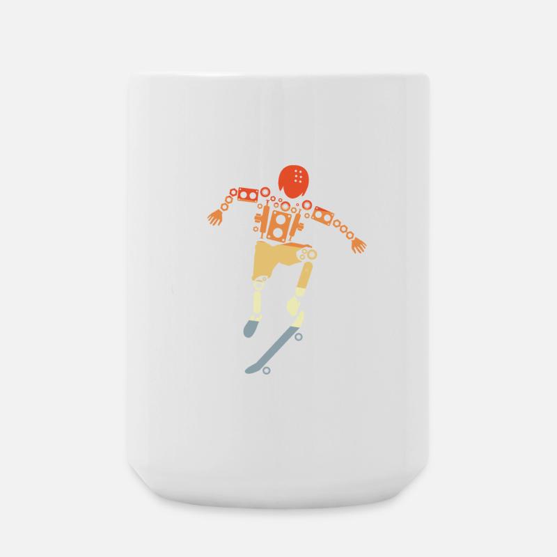 Skateboarder - Large Mug 440 ml - white