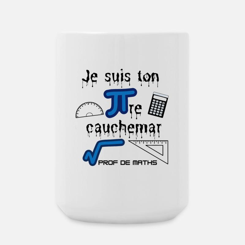 Cadeau à offrir à un prof de maths - Grande tasse 440 ml - blanc
