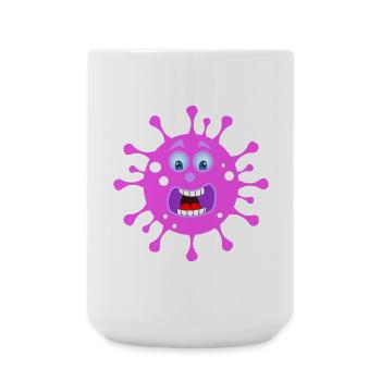 DESTROY CORONA CORONA BUSTERS VERNIETIG - Large Mug 440 ml - white - Front