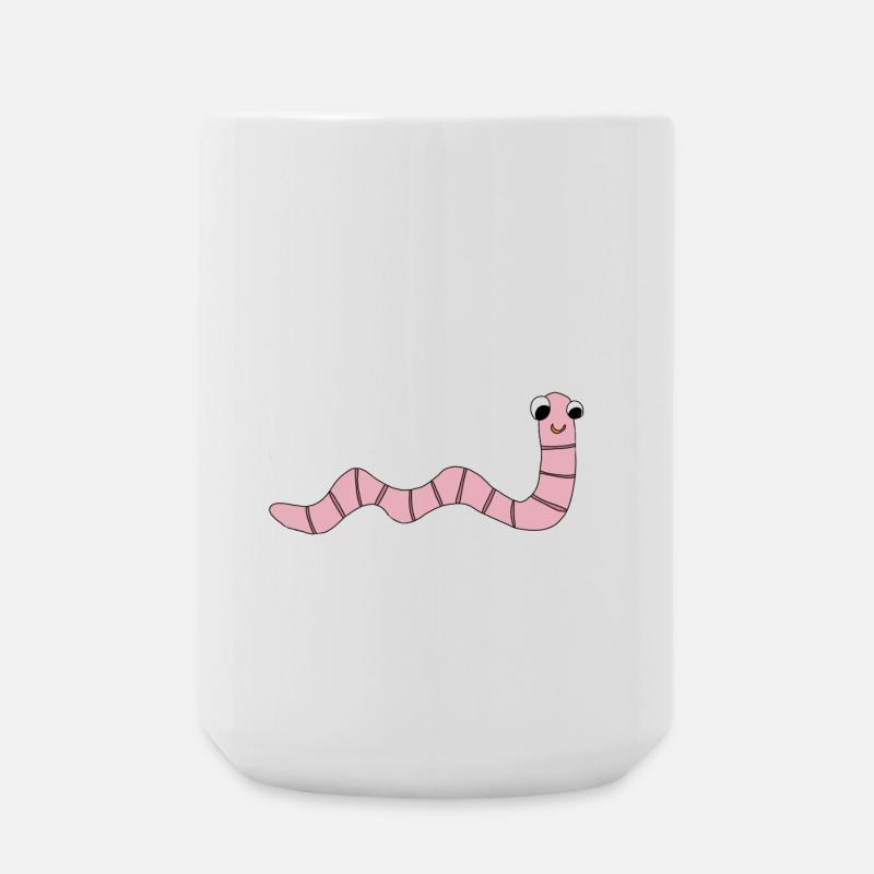 Ver de terre *** vierge - Grande tasse 440 ml - blanc