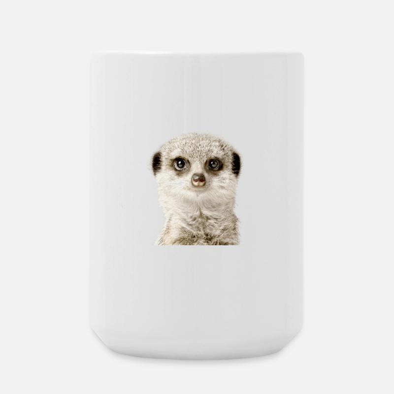 Erdmännchen - Große Tasse 440 ml - Weiß
