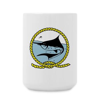 Leawaka Haria logo - Large Mug 440 ml - white - Front