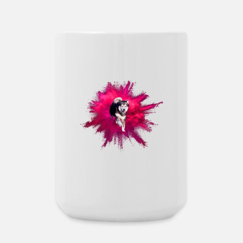 Malamute Uhlan - Große Tasse 440 ml - Weiß