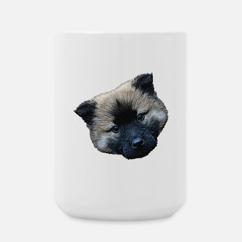 Fermeture du chiot, chiot eurasier - Grande tasse 440 ml - blanc