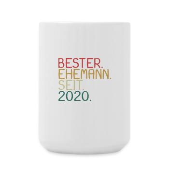 Bester Ehemann seit 2020 - Große Tasse 440 ml - Weiß - Vorne