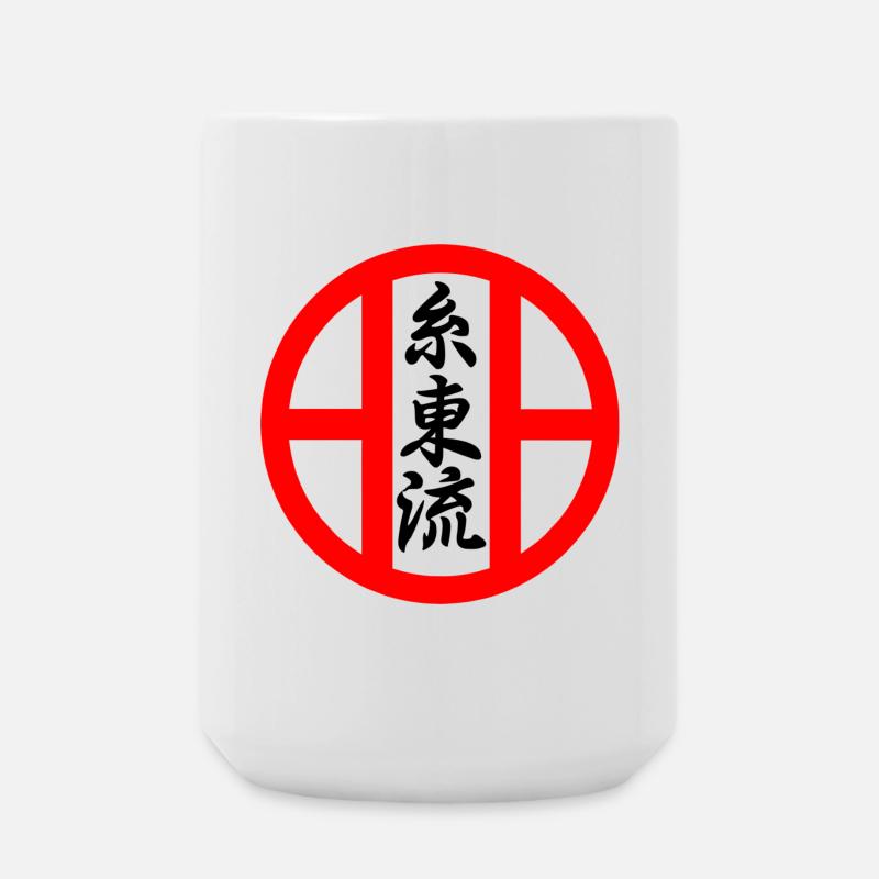 Shito Ryu Karate Emblem - Große Tasse 440 ml - Weiß