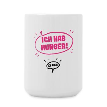 Baby Nachwuchs Schwanger Eltern Familie Mutter - Große Tasse 440 ml - Weiß - Vorne