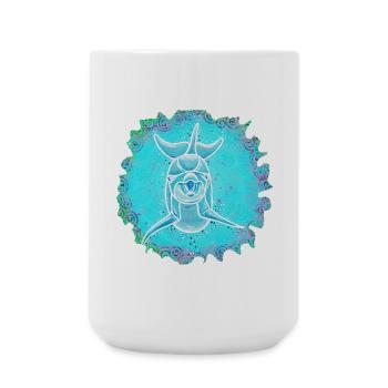 Joyeux Dauphin - Sonja Ariel de Staden - Grande tasse 440 ml - blanc - Devant