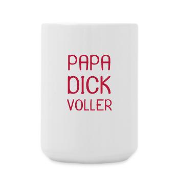 Liebevoller Papa lustiger Spruch - Große Tasse 440 ml - Weiß - Vorne