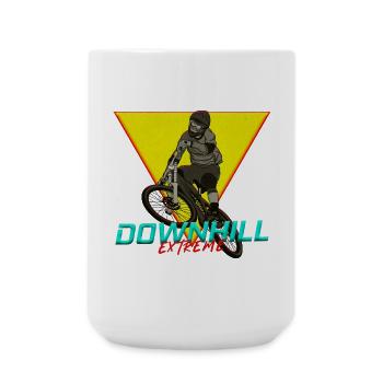 Downhill Extreme Motiv - Large Mug 440 ml - white - Front
