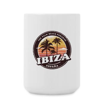 Ibiza Spain Vintage Beach Design - Large Mug 440 ml - white - Front