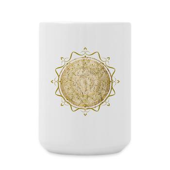 mandala bouddhisme spiritualité - Grande tasse 440 ml - blanc - Devant