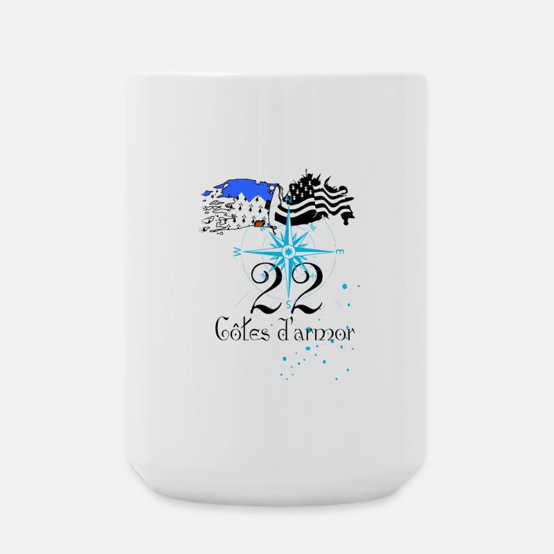 Côtes d'armor - Grande tasse 440 ml - blanc