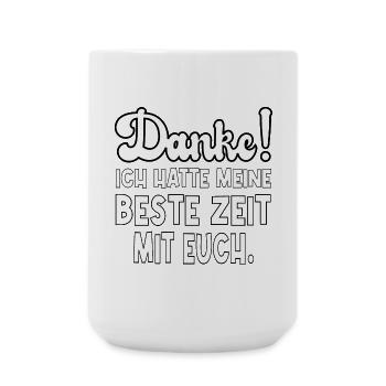 DANKESCHÖN ABSCHIED - Große Tasse 440 ml - Weiß - Vorne