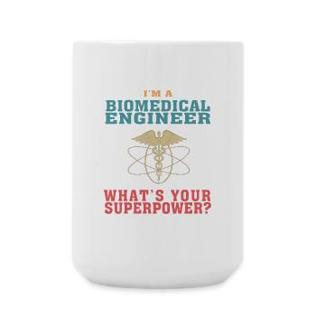 Lustiges Biomedizintechnik-Zitat für Biomedizin - Große Tasse 440 ml - Weiß - Vorne