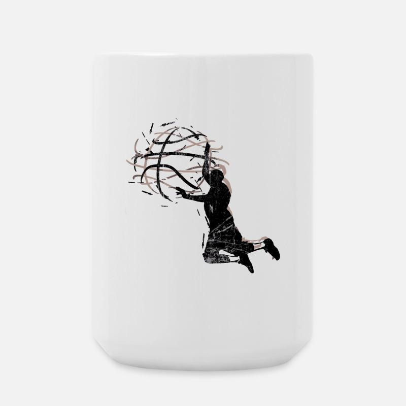 KronenRing-Silhouette - Große Tasse 440 ml - Weiß