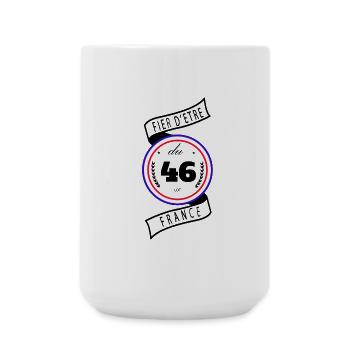 Fier D'être Du 46 Lot France - Grande tasse 440 ml - blanc - Devant