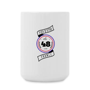 Fier D'être Du 48 Lozère France - Grande tasse 440 ml - blanc - Devant