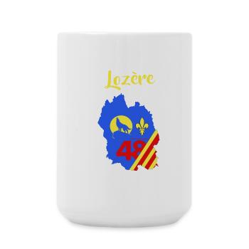 Lozère - Large Mug 440 ml - white - Front
