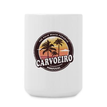 Carvoeiro Portugal Vintage Beach Design - Grande tasse 440 ml - blanc - Devant