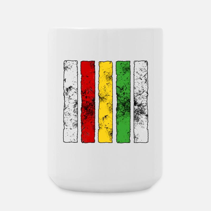 Reggae Zeichen - Große Tasse 440 ml - Weiß