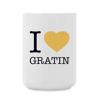 I LOVE GRATIN Kartoffeln - Große Tasse 440 ml - Weiß - Vorne