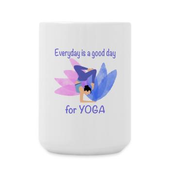 Yoga - Grande tasse 440 ml - blanc - Devant