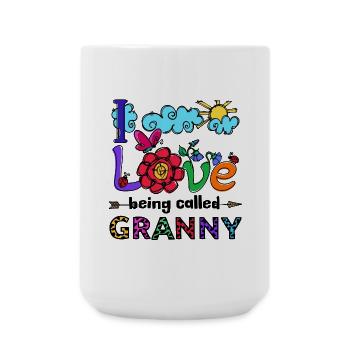 Old Woman Grandmother Grandma Statement Pensioner - Large Mug 440 ml - white - Front