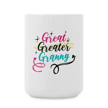 Großmutter Oma Spruch Rentnerin Alles Gute - Große Tasse 440 ml - Weiß - Vorne