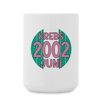 Sternzeichen Krebs Geburtstag Juni 2002 - Große Tasse 440 ml - Weiß - Vorne
