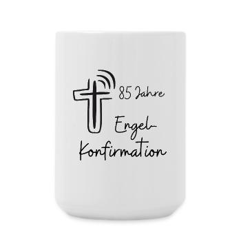Engel Konfirmation 85 Jahre Jubelkonfirmation - Große Tasse 440 ml - Weiß - Vorne